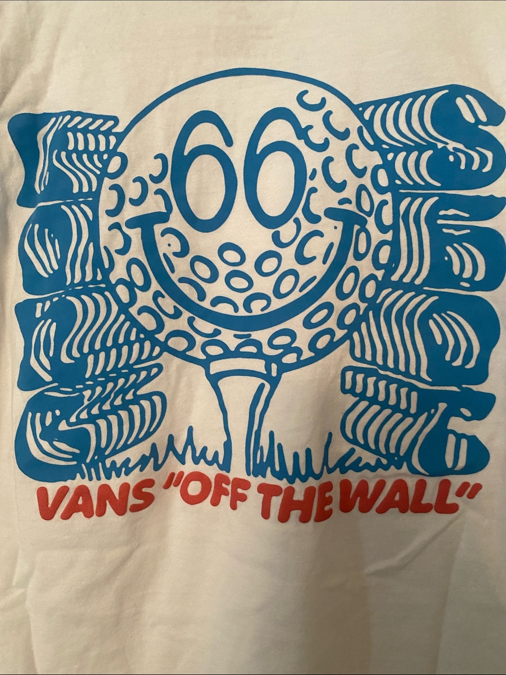 Vans Tshirt golf 66 size medium men’s white short sleeve Tshirt 100% cotton tee - Picture 6 of 7